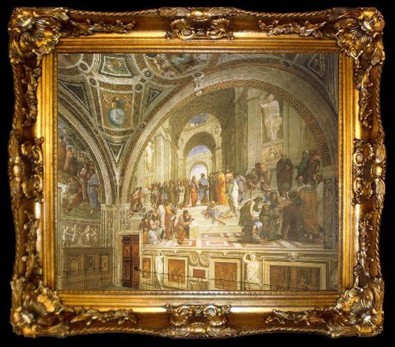 framed  Aragon jose Rafael Stanza della Segnatura with the School of Athens, ta009-2